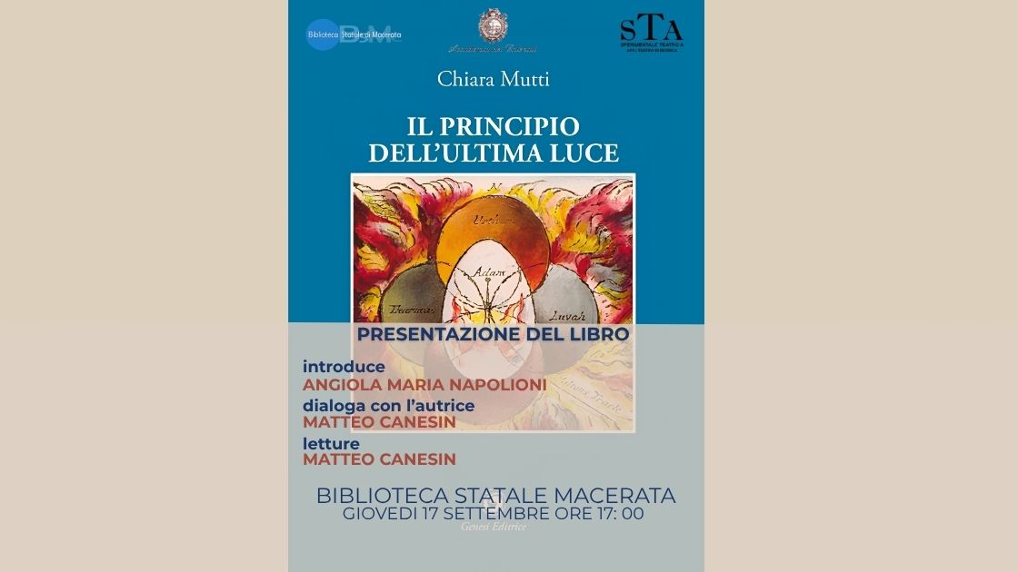 Presentazione del volume: “Il principio dell’ultima luce”.